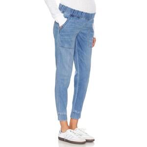 Hatch Kit Maternity Blue Lyocell Denim Jogger Size 0